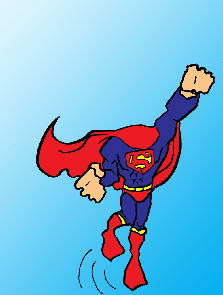 774x1024 Superman Body Clipart