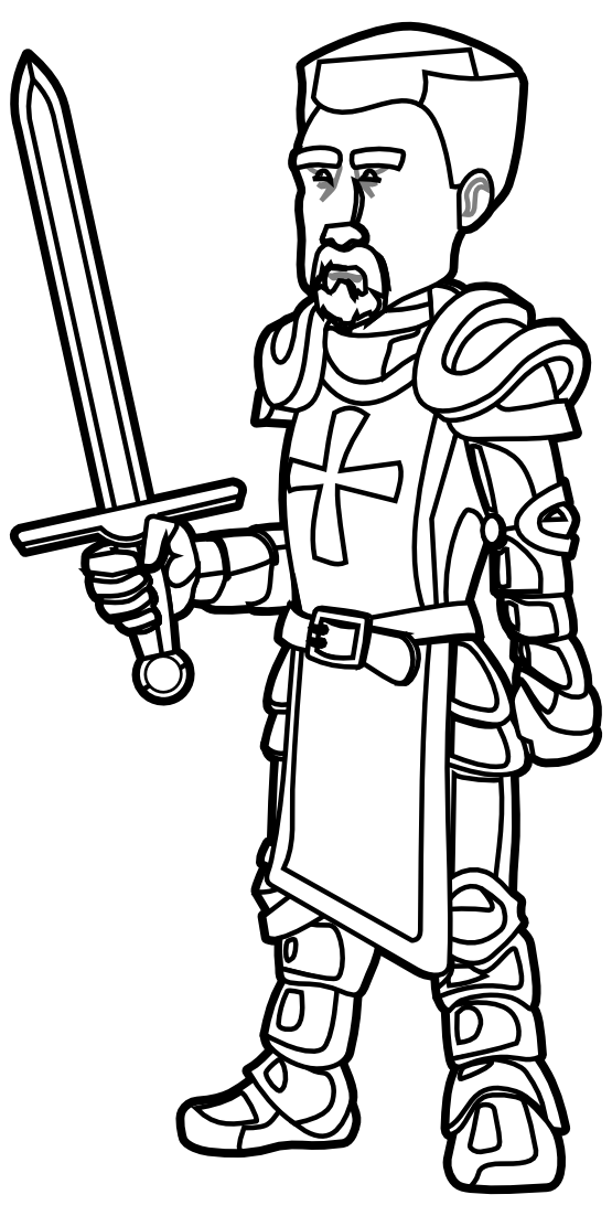 555x1102 Knight Clipart Black And White Clipart Panda