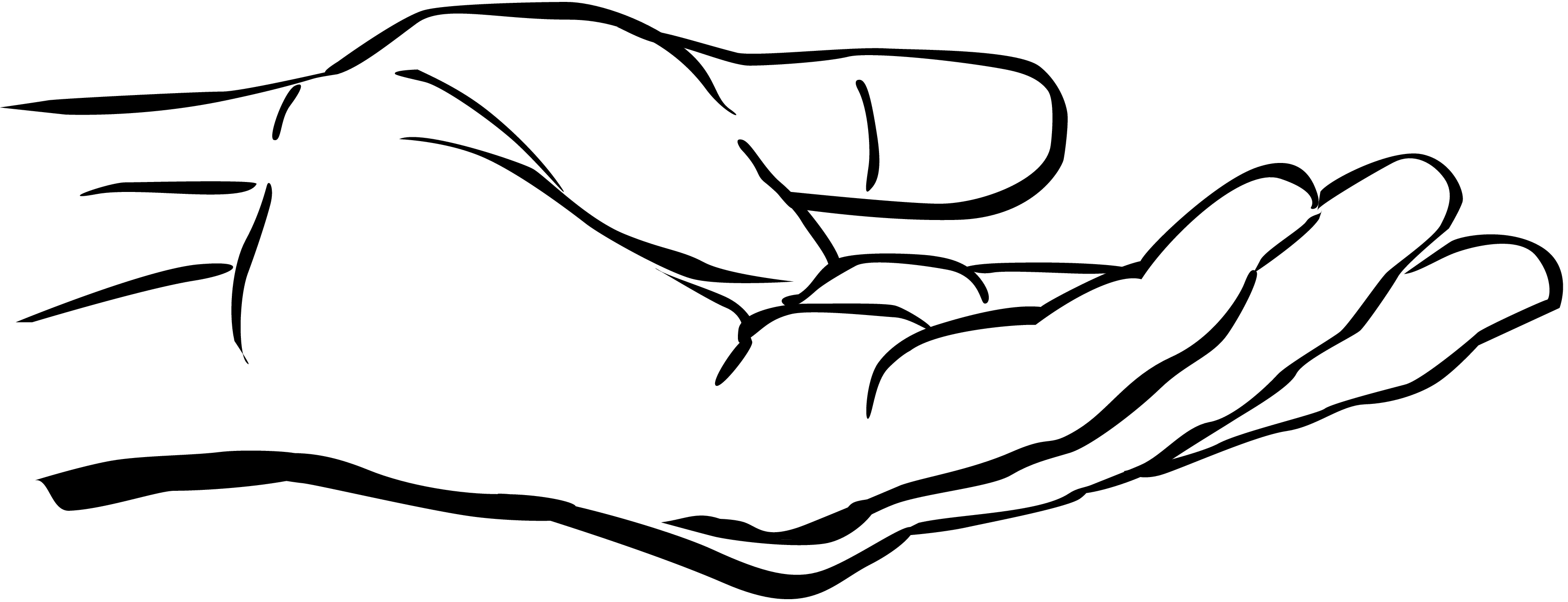 3300x1267 Superman Clipart Hand