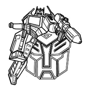 300x300 Transformer Superman Clip Art Image