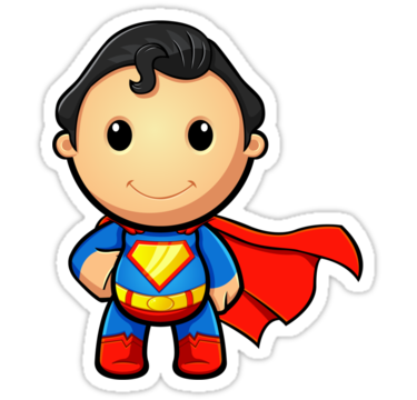 375x360 Cute Superman Clipart