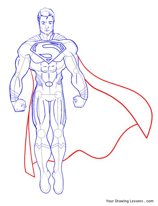 551x716 How To Draw Superman Your Drawing Lessons