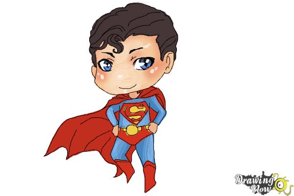 600x400 How To Draw Chibi Superman