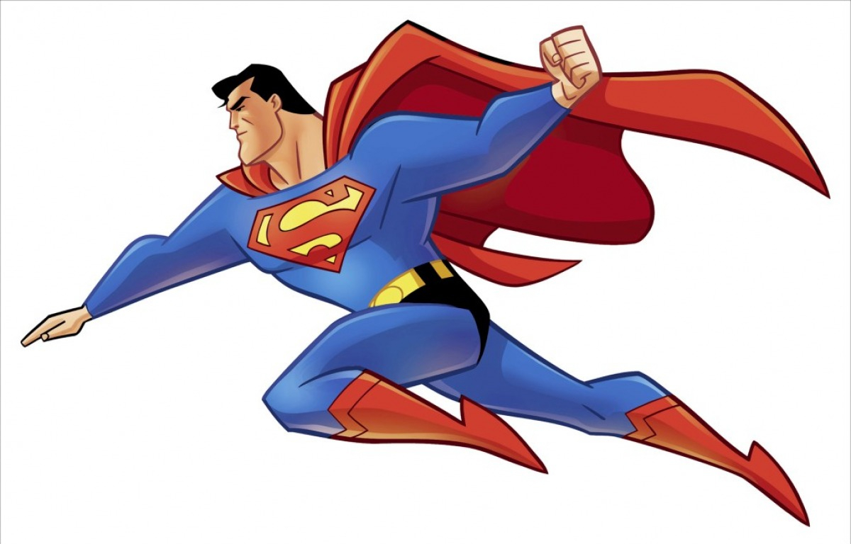 1200x768 Superman Cartoon Drawing