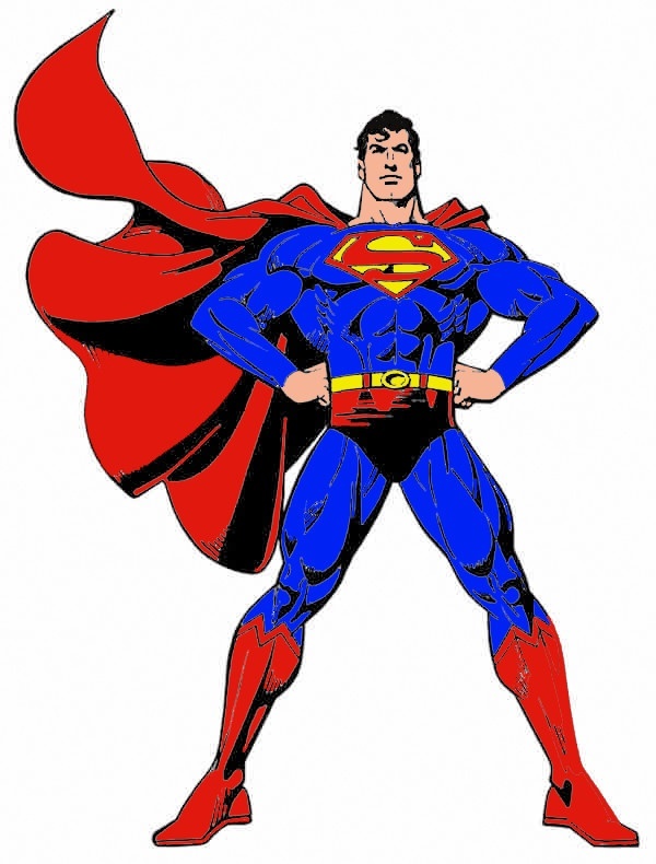 600x790 Superman Clipart Muscular