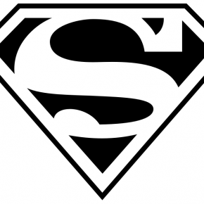 290x290 Superman Black And White