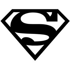 225x225 Superman Black And White Clipart Panda