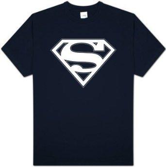 342x346 Superman White Classic Plain Logo Black Tshirt Tshirtnow