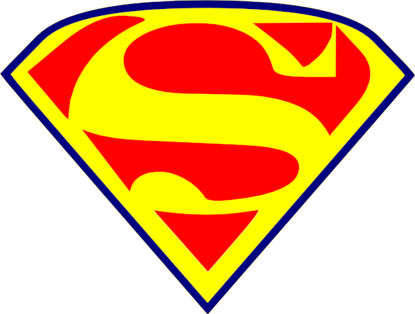 600x454 Yellow Superman S Clip Art