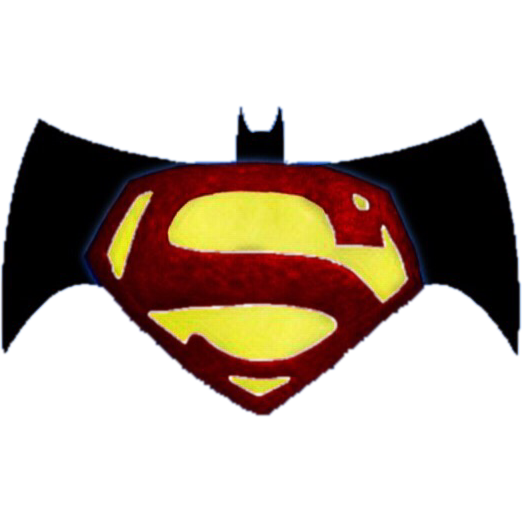 522x522 Batman Superman Old School Logo Png By Drum Solo 1986