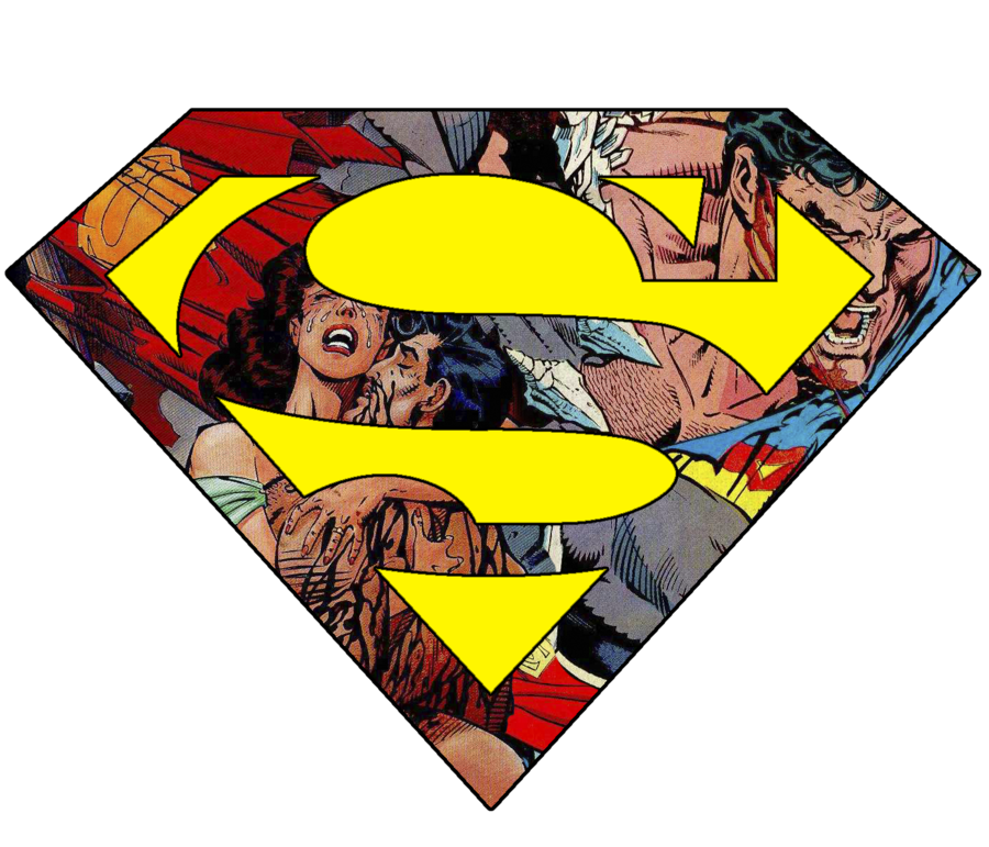 900x771 Death Of Superman By Kalnobe