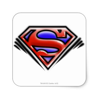 324x324 Custom Superman Symbol Stickers Zazzle.ca