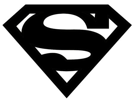 450x339 Cute Silhoutte Superman Clipart