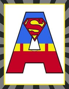 236x305 Add Your Own Letter . Inspired By Superman's Logo! Superman