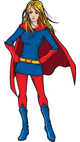 283x500 Supergirl Clipart Super Mom