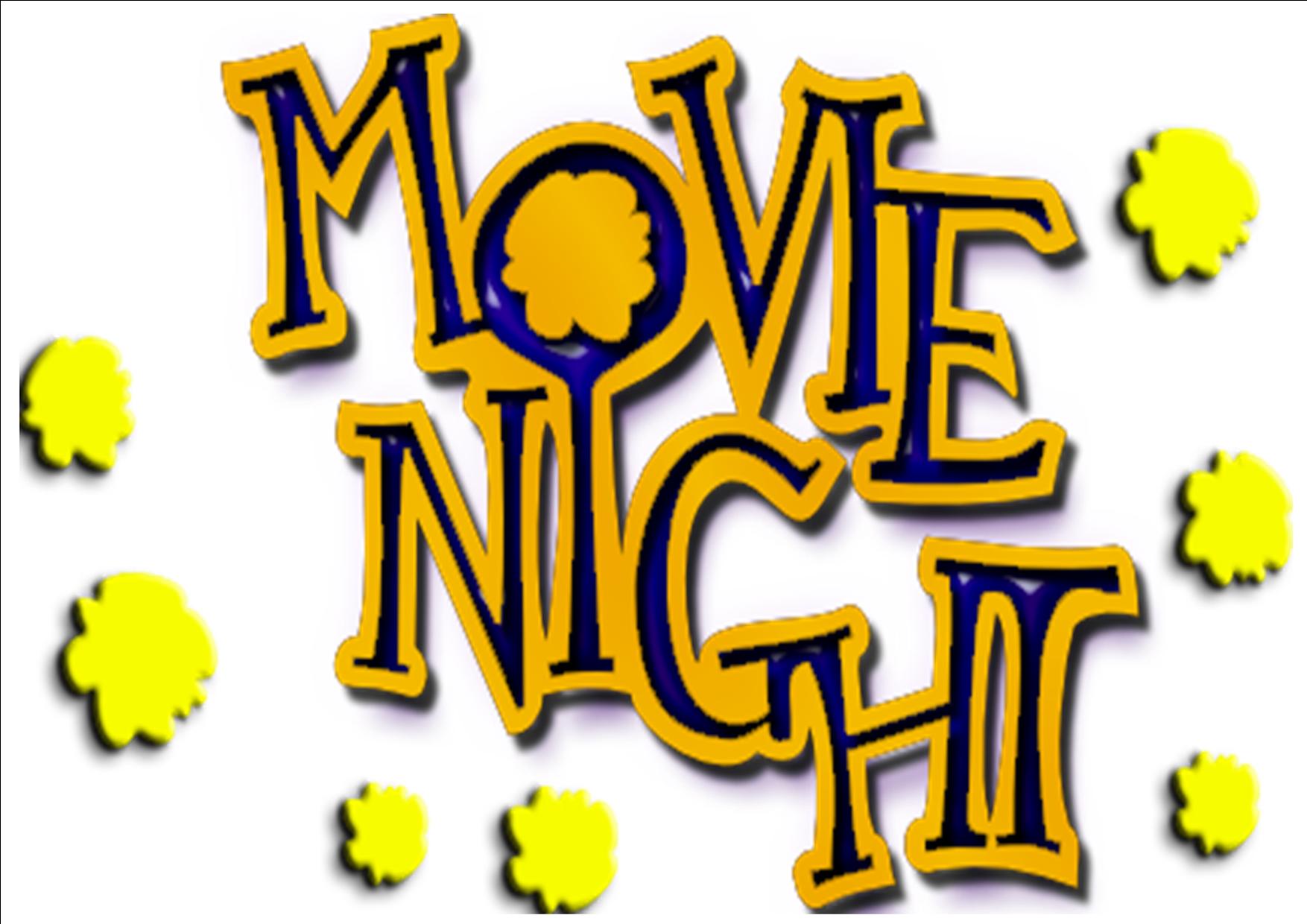 1754x1240 School Movie Night Clip Art