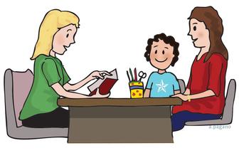 336x215 Parent Talking To Child Clipart