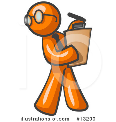 400x420 Orange Man Clipart
