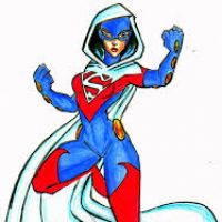 200x200 Superwoman Clipart