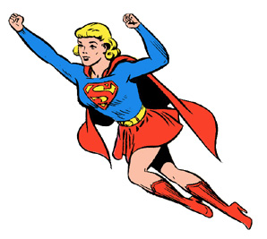 298x267 Supergirl Clipart Cartoon