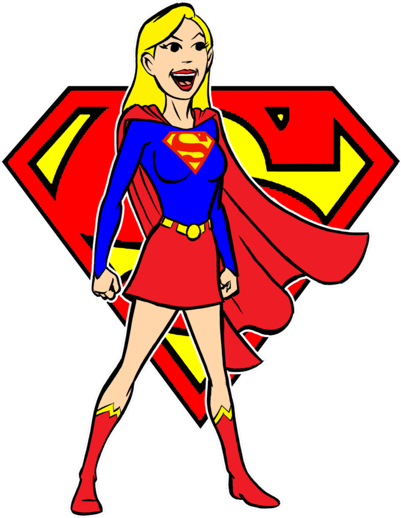 786x1016 Supergirl Clipart Cartoon