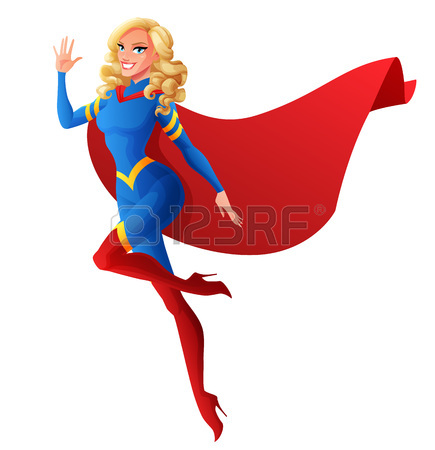 Superwoman Flying