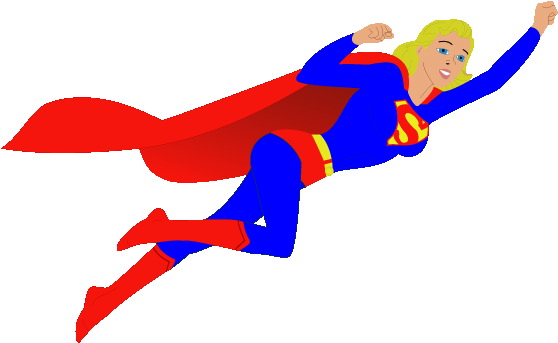 558x343 Flying Superwoman Clipart