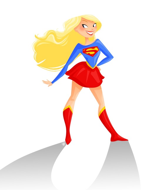 500x647 Professional Clipart Superwoman
