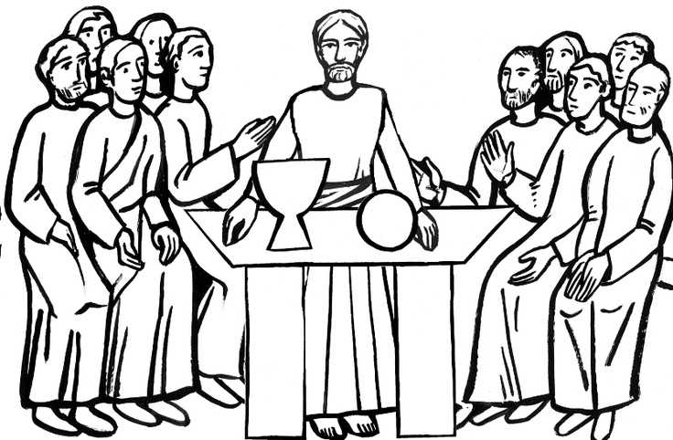 736x482 Last Supper Clip Art