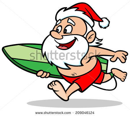 450x401 Surfer Clipart Santa