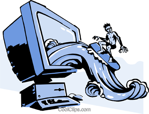480x367 Business Surfing The Web Royalty Free Vector Clip Art