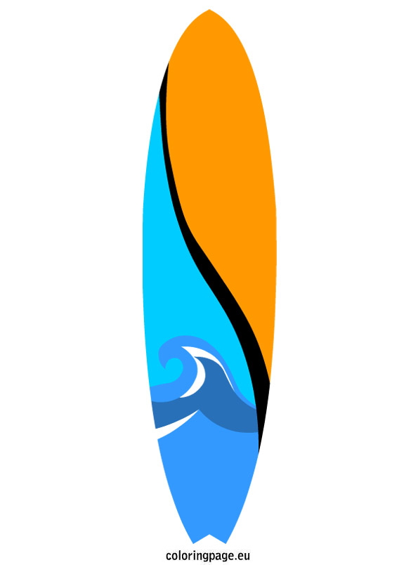 595x804 Clipart Surfboard