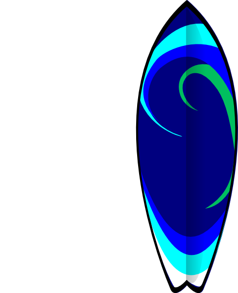 486x600 Surfboard Clip Art