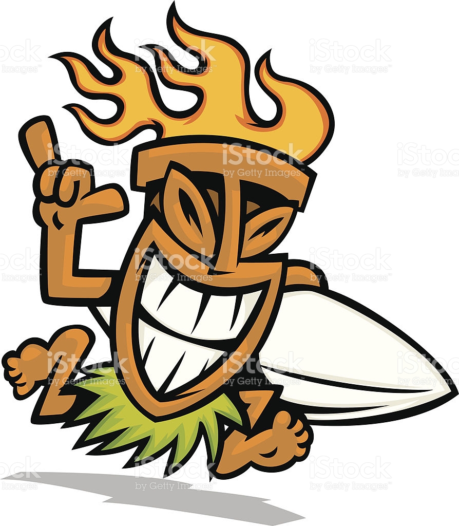 894x1024 Surfing Clipart Tiki Torch