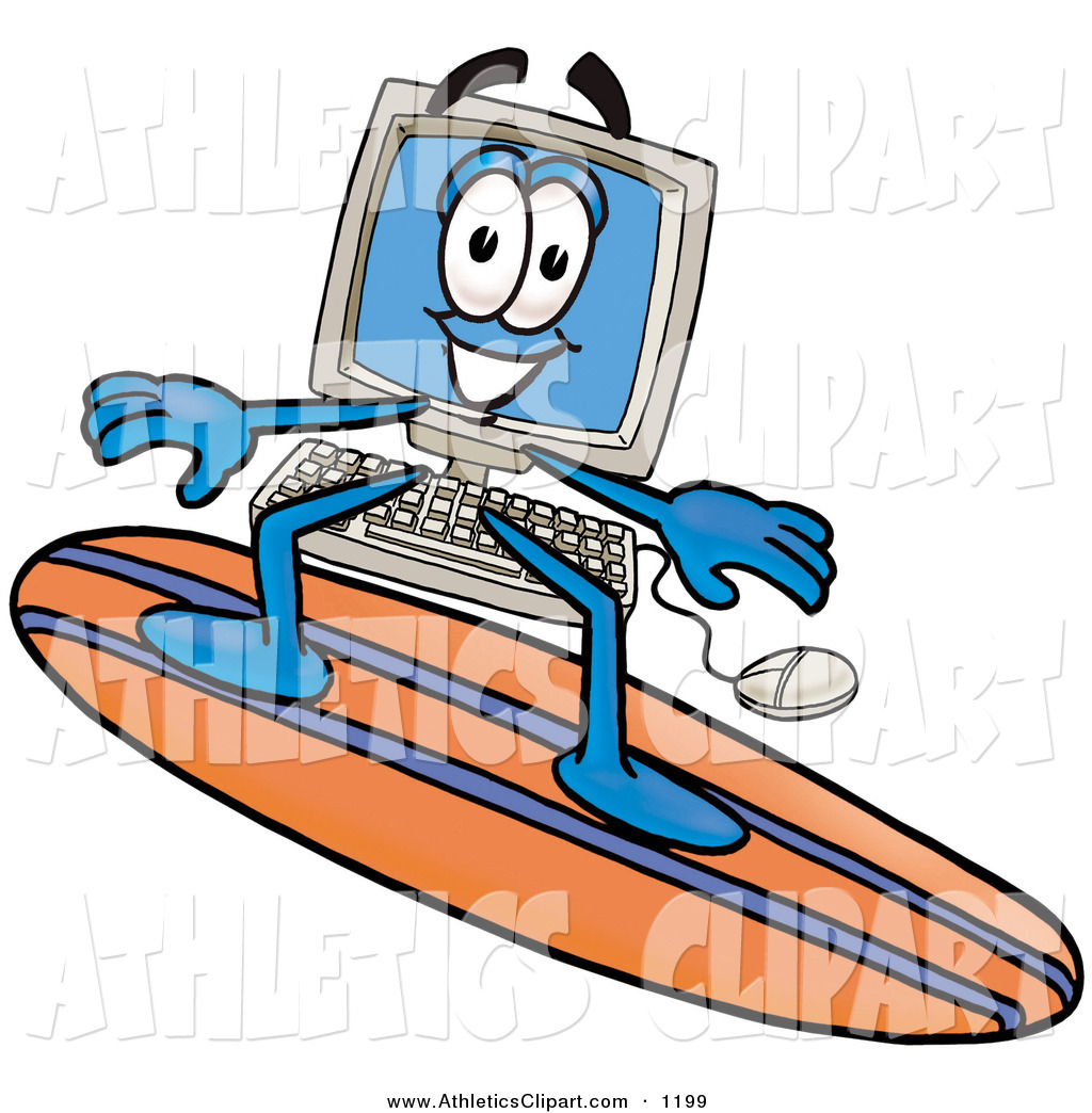 1024x1044 Clip Art Of A Grinning Desktop Computer Mascot Cartoon Character
