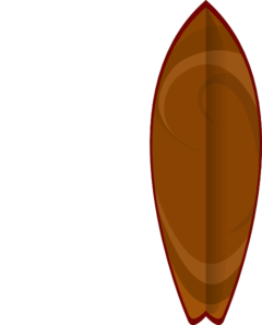 240x298 Surfboard Clipart Brown