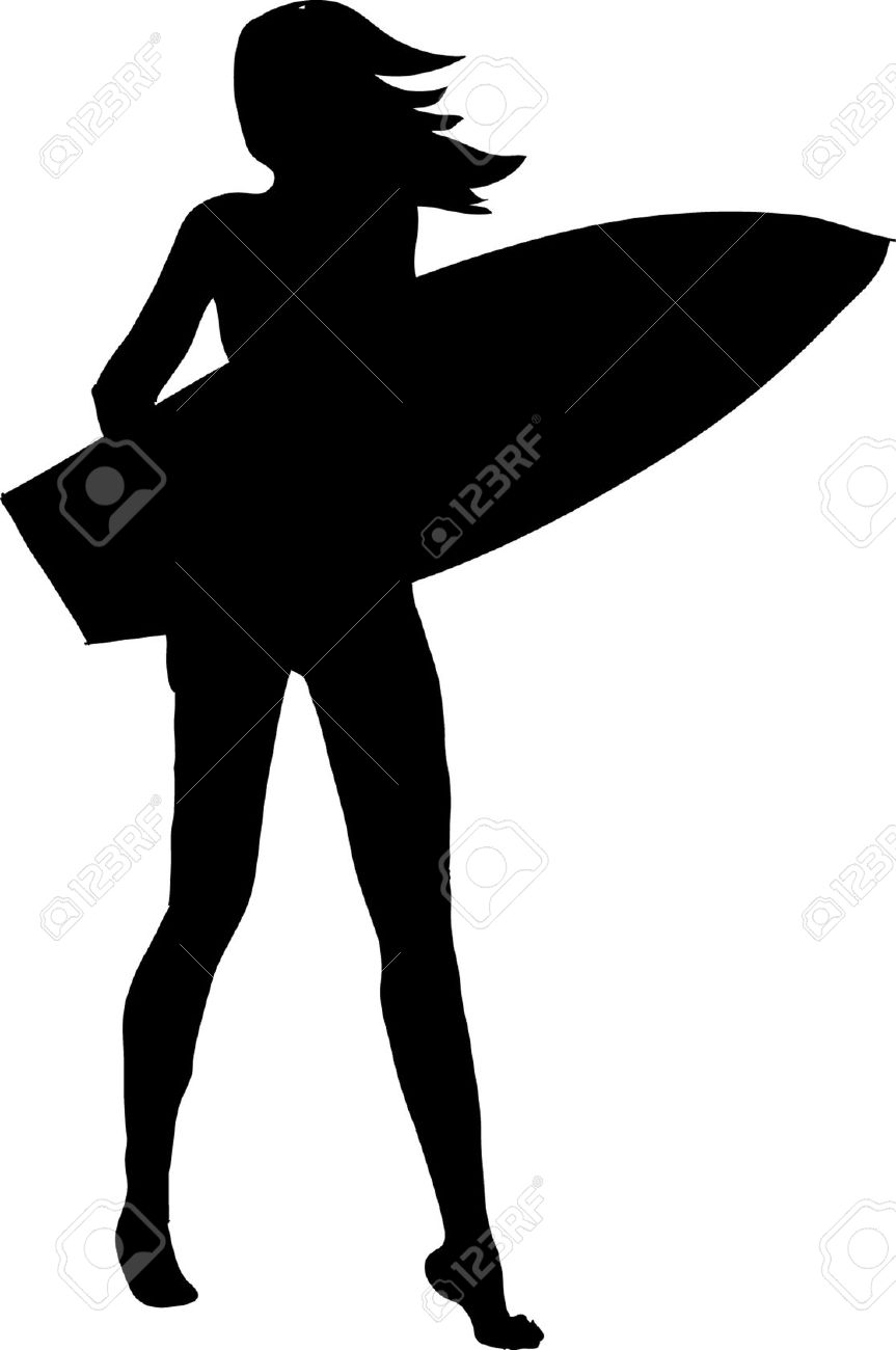 863x1300 Surfing Clip Art