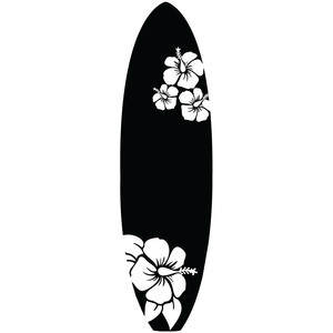300x300 Black Clipart Surfboard
