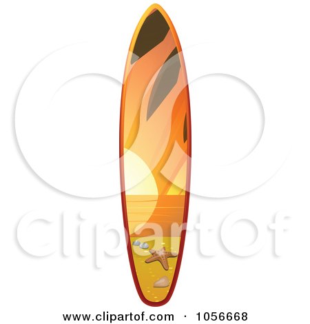 450x470 Royalty Free Vector Clip Art Illustration Of Two Beach Surfboards