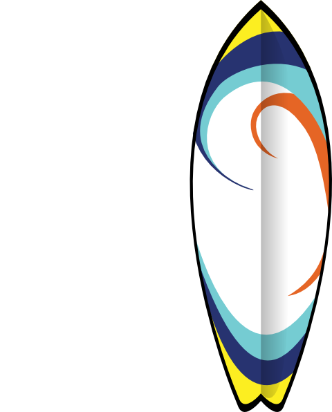 480x596 Free Surfboard Clipart Image