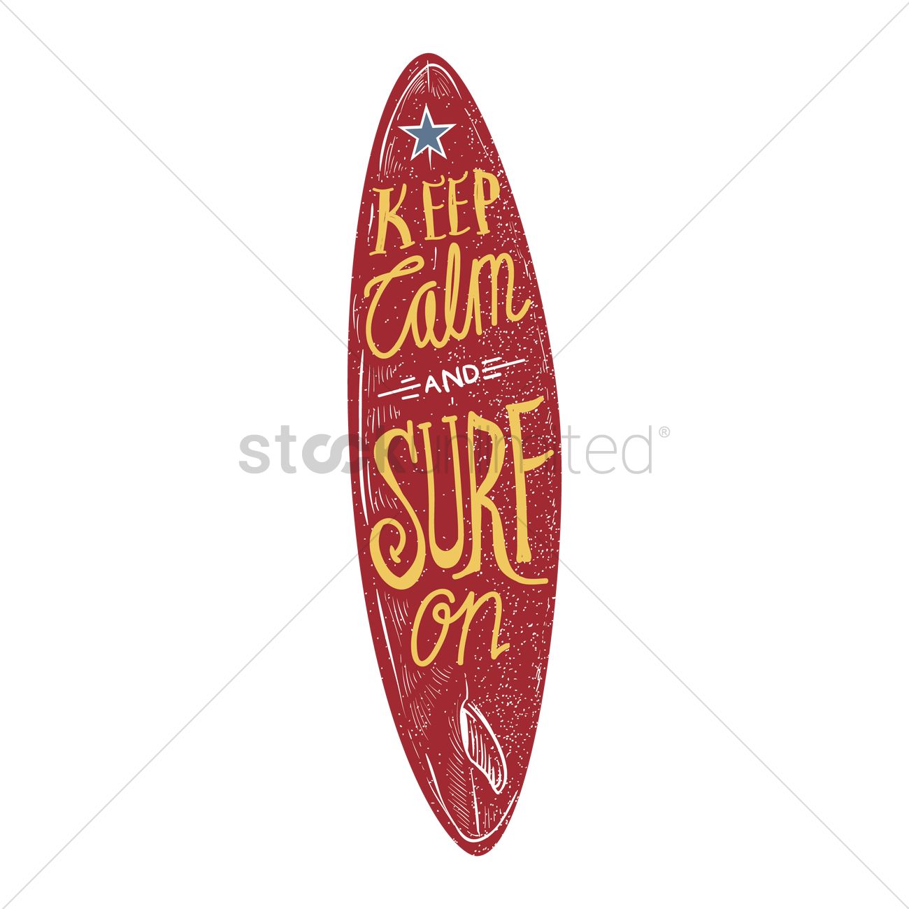 1300x1300 Surfboard Typography Vector Image