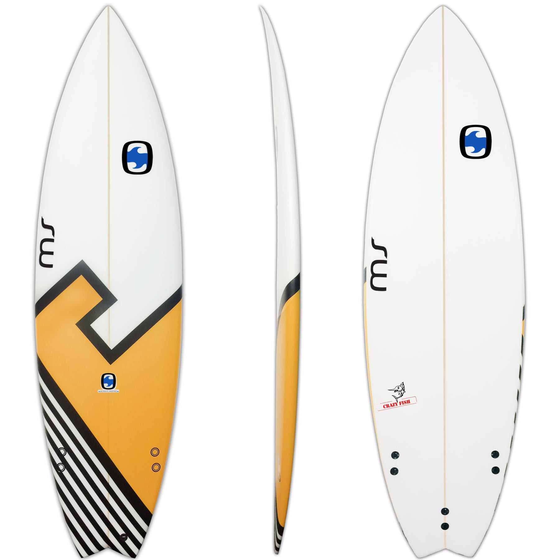 1800x1800 Surfboard Ms Crazy Fish