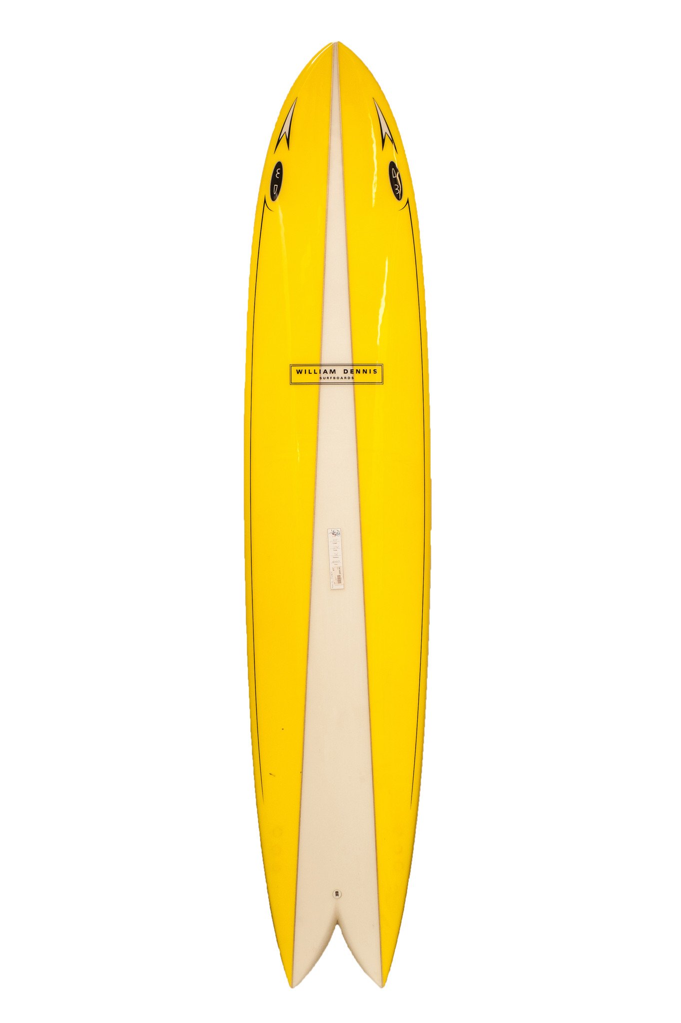 1363x2048 William Dennis Custom Mega Fish Longboard Surfboard
