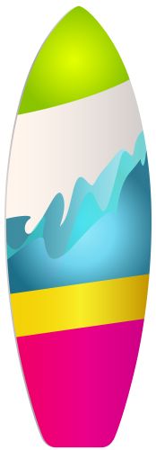 174x500 Hawaii Surfboards Clip Art Set 12 Digital Surf Boards. Digital