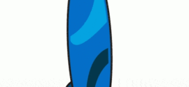272x125 Surfboard Clip Art