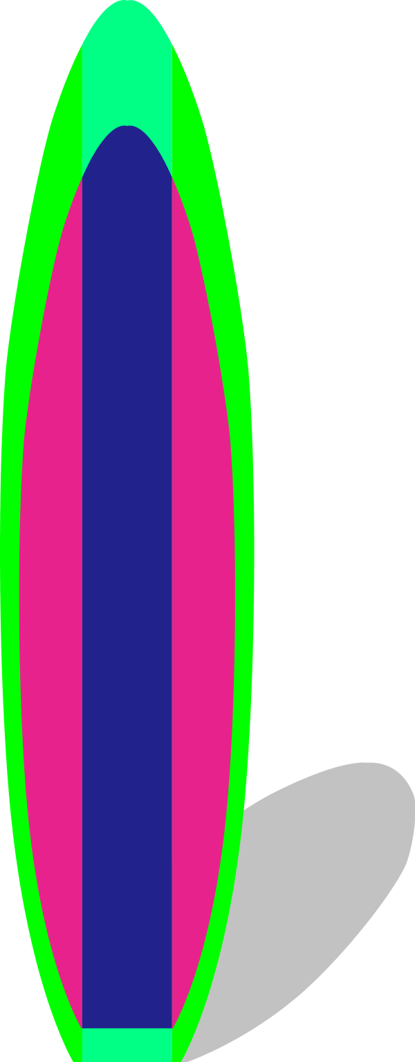 600x1534 Free Surfboard Clipart Pictures