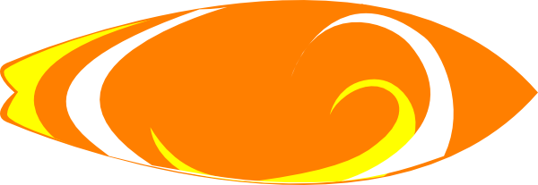 600x207 Surfboard Clip Art