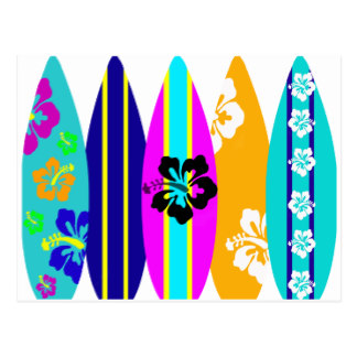 324x324 Surfboard Postcards Zazzle