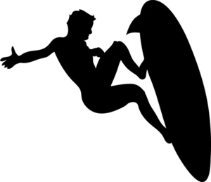 300x259 Surfing Clipart Image