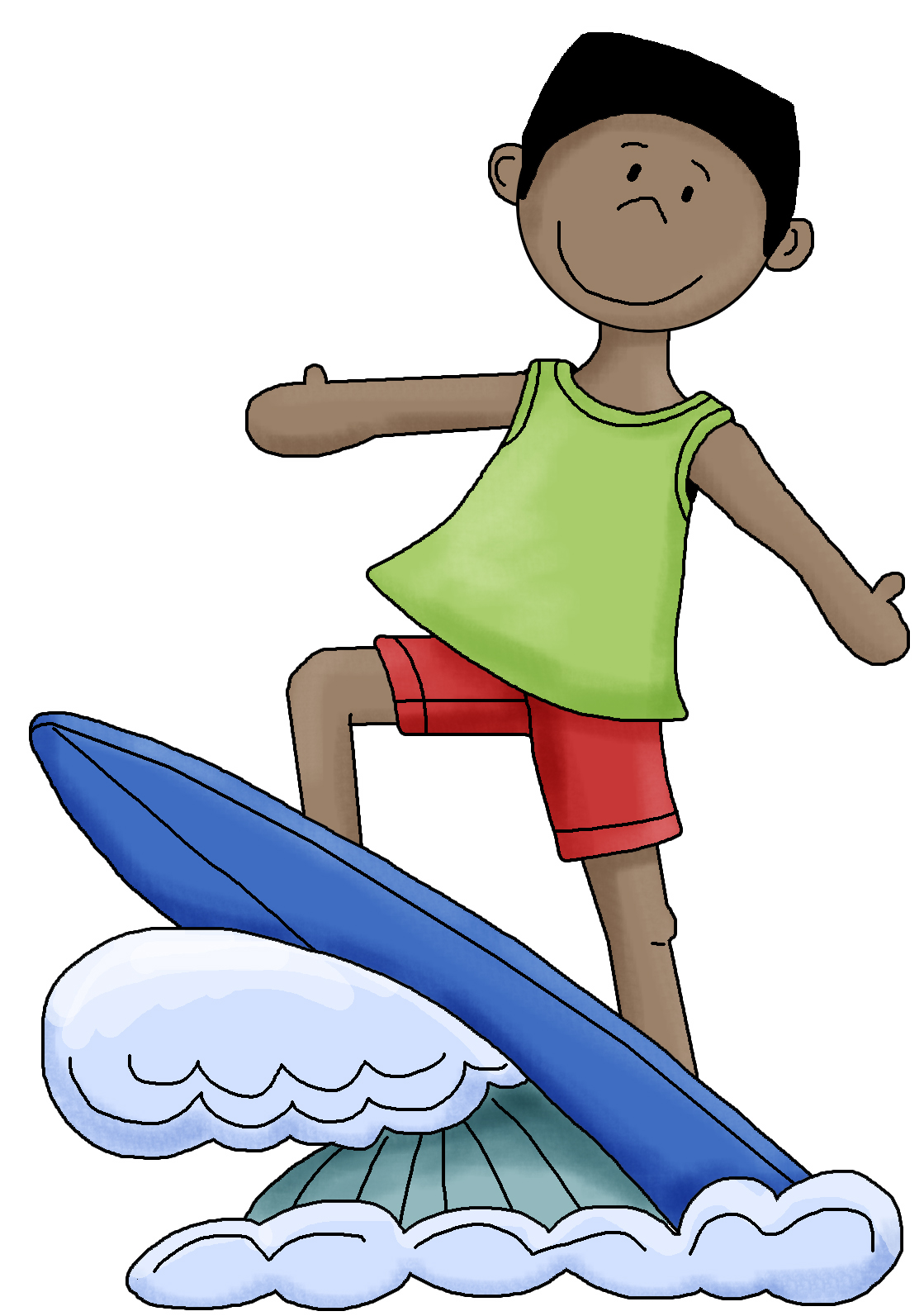 1119x1593 Sport Surfer Clipart
